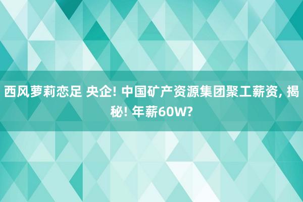 西风萝莉恋足 央企! 中国矿产资源集团聚工薪资， 揭秘! 年薪60W?