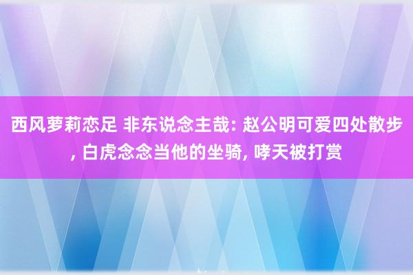 西风萝莉恋足 非东说念主哉: 赵公明可爱四处散步， 白虎念念当他的坐骑， 哮天被打赏