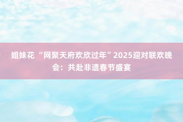 姐妹花 “网聚天府欢欣过年”2025迎对联欢晚会：共赴非遗春节盛宴