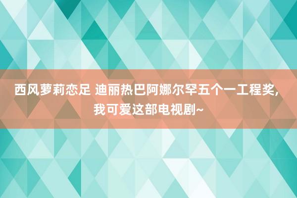 西风萝莉恋足 迪丽热巴阿娜尔罕五个一工程奖, 我可爱这部电视